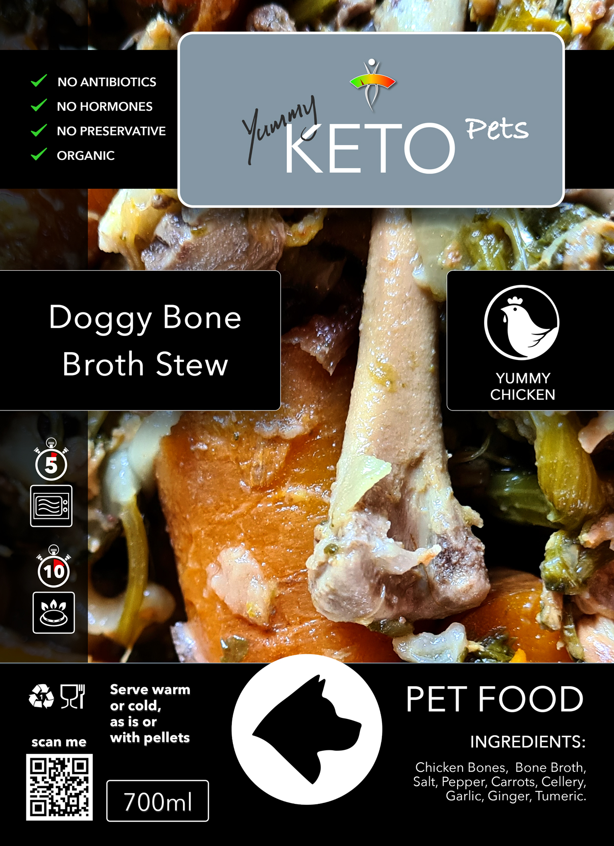 Doggy Chicken Bone Broth